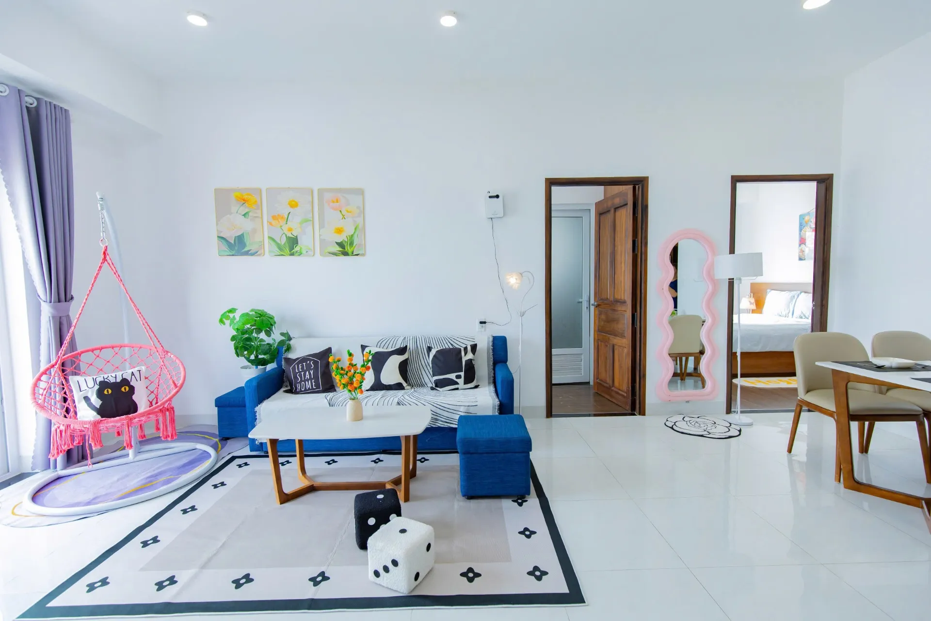 Phòng ngủ thứ hai ấm cúng đón ánh sáng tự nhiên cho gia đình — Căn Hộ 1006